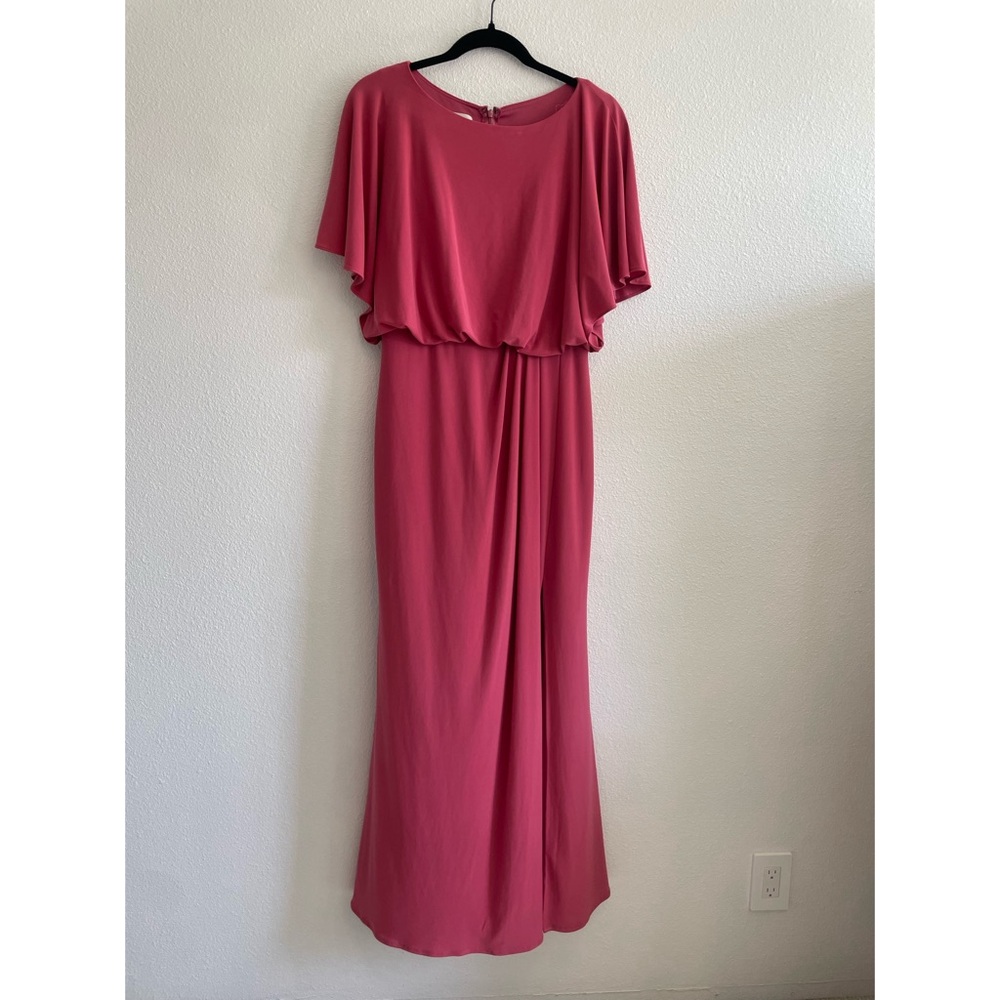 BHLDN Lena Flutter Sleeve Dress - Rose/Mauve, Size 8